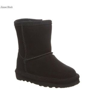 Bearpaw- Size 7 (Toddler) Black Zipper Boots